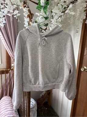 FLX Women's Gray Cropped Hoodie Sweatshirt